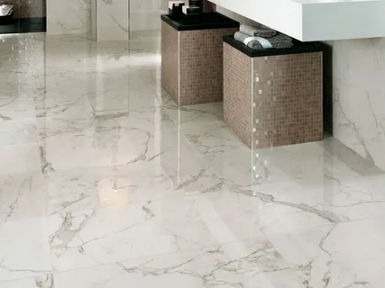 تصویر 1 از سرامیک پرسلان سفید طلایی با کیفیت عالی